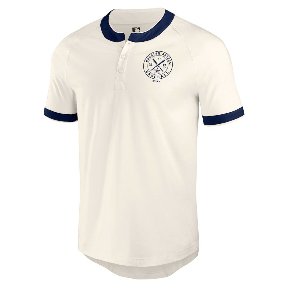 Houston Astros Darius Rucker Collection Henley Raglan T-Shirt - White