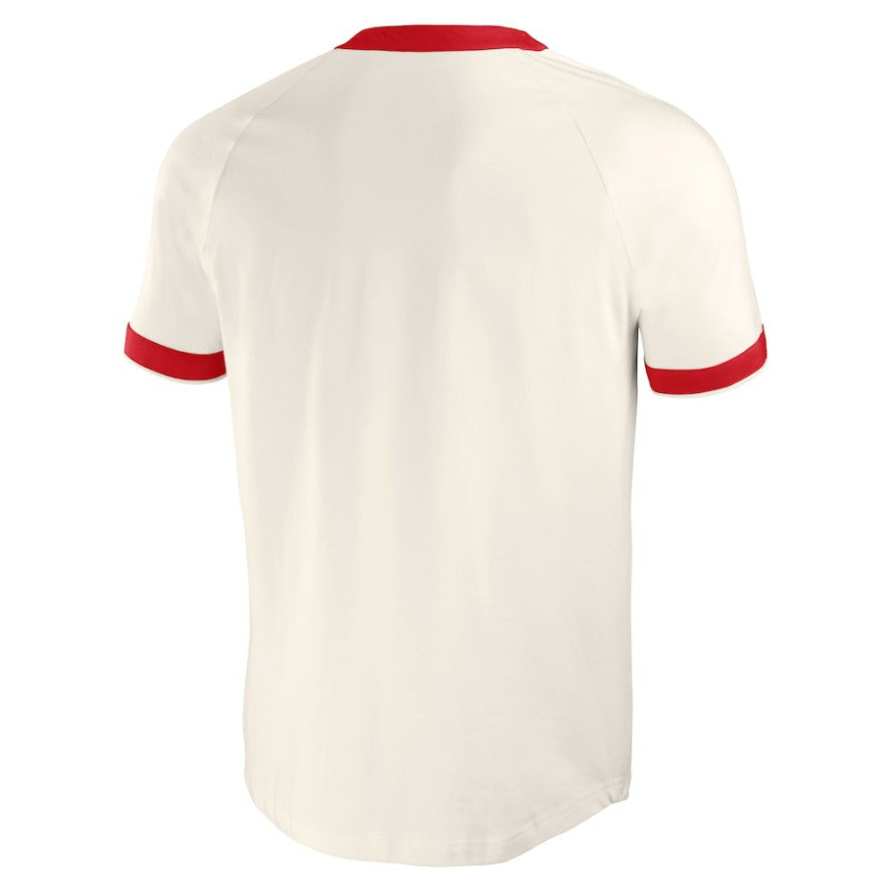 St. Louis Cardinals Darius Rucker Collection Henley Raglan T-Shirt - White