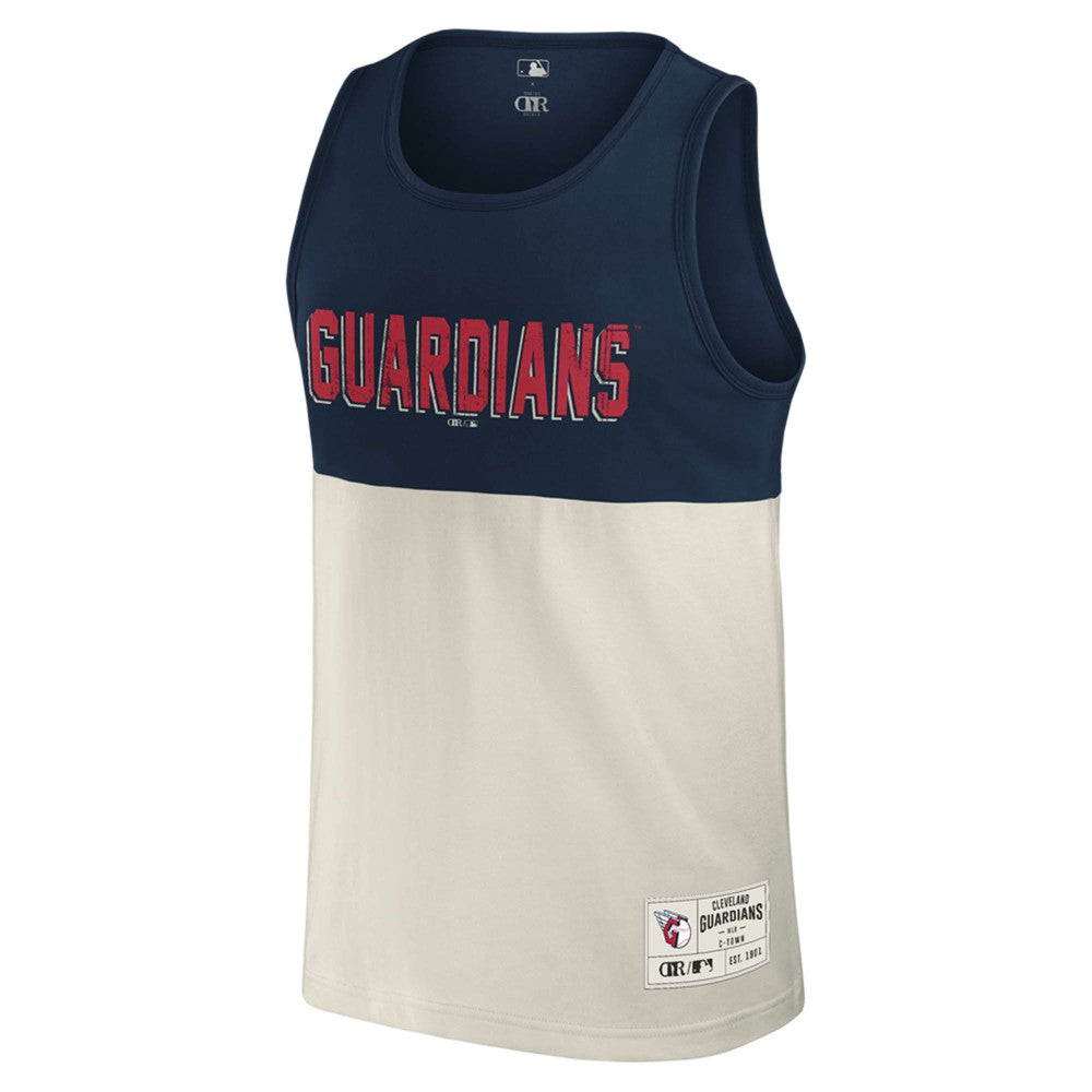 Cleveland Guardians Darius Rucker Collection Colorblock Tank Top - Navy