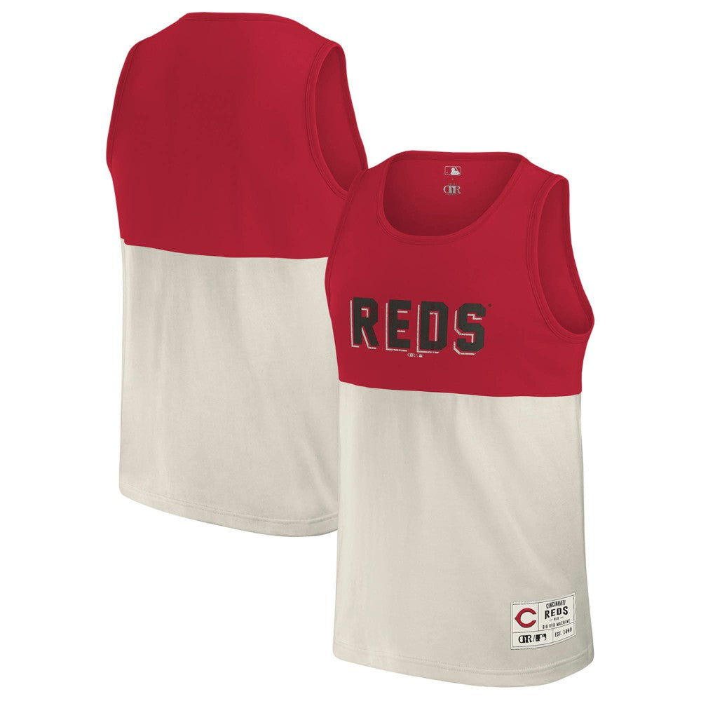 Cincinnati Reds Darius Rucker Collection Colorblock Tank Top - Red