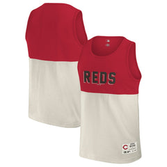 Cincinnati Reds Darius Rucker Collection Colorblock Tank Top - Red
