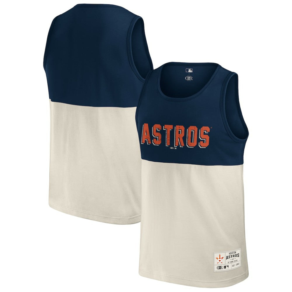 Houston Astros Darius Rucker Collection Colorblock Tank Top - Navy