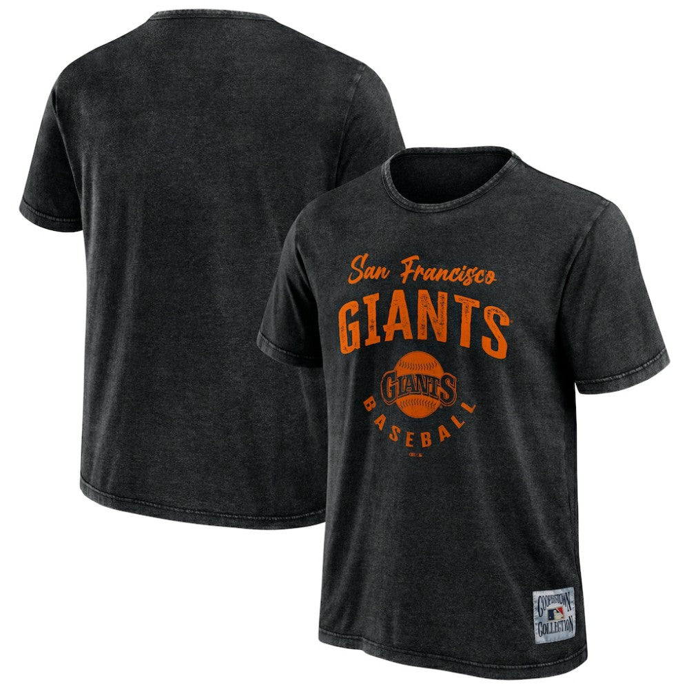 San Francisco Giants Darius Rucker Collection Cooperstown Collection Washed T-Shirt - Black
