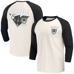 NFL Las Vegas Raiders Darius Rucker Collection Raglan 3/4 Sleeve T-Shirt