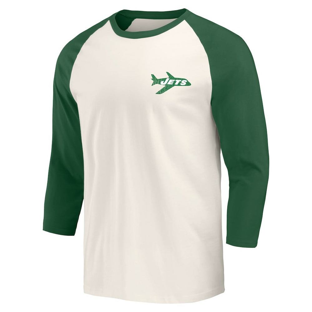 NFL New York Jets Darius Rucker Collection Raglan 3/4 Sleeve T-Shirt