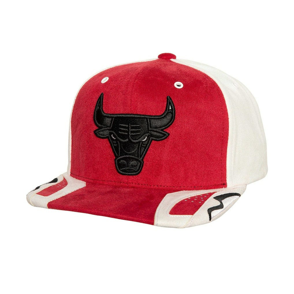 Chicago Bulls Day 6 Snapback Hat - White/Red | Mitchell & Ness cheap