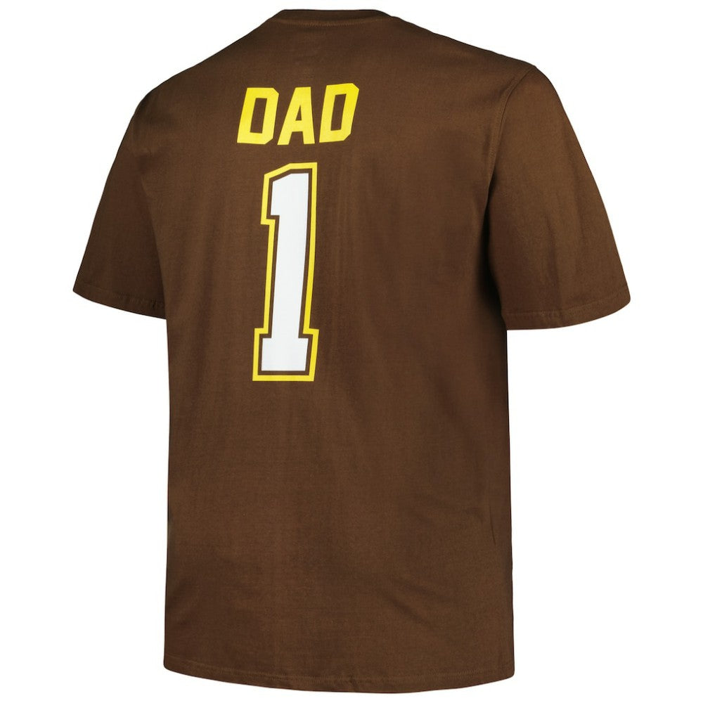 San Diego Padres Profile Big & Tall #1 Dad T-Shirt - Brown