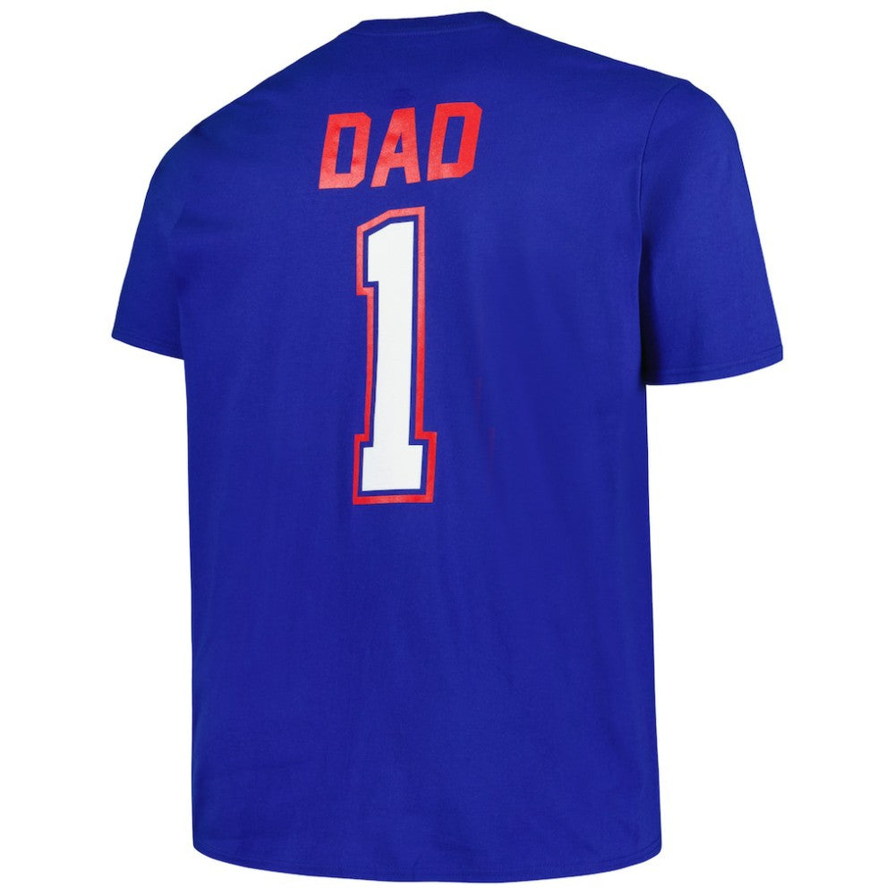 Texas Rangers Profile Big & Tall #1 Dad T-Shirt - Royal