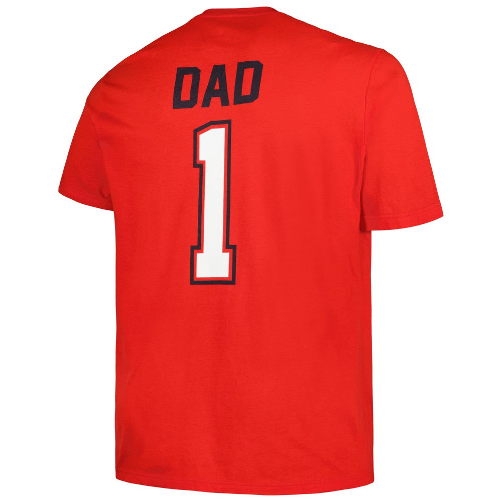 St. Louis Cardinals Profile Big & Tall #1 Dad T-Shirt - Red