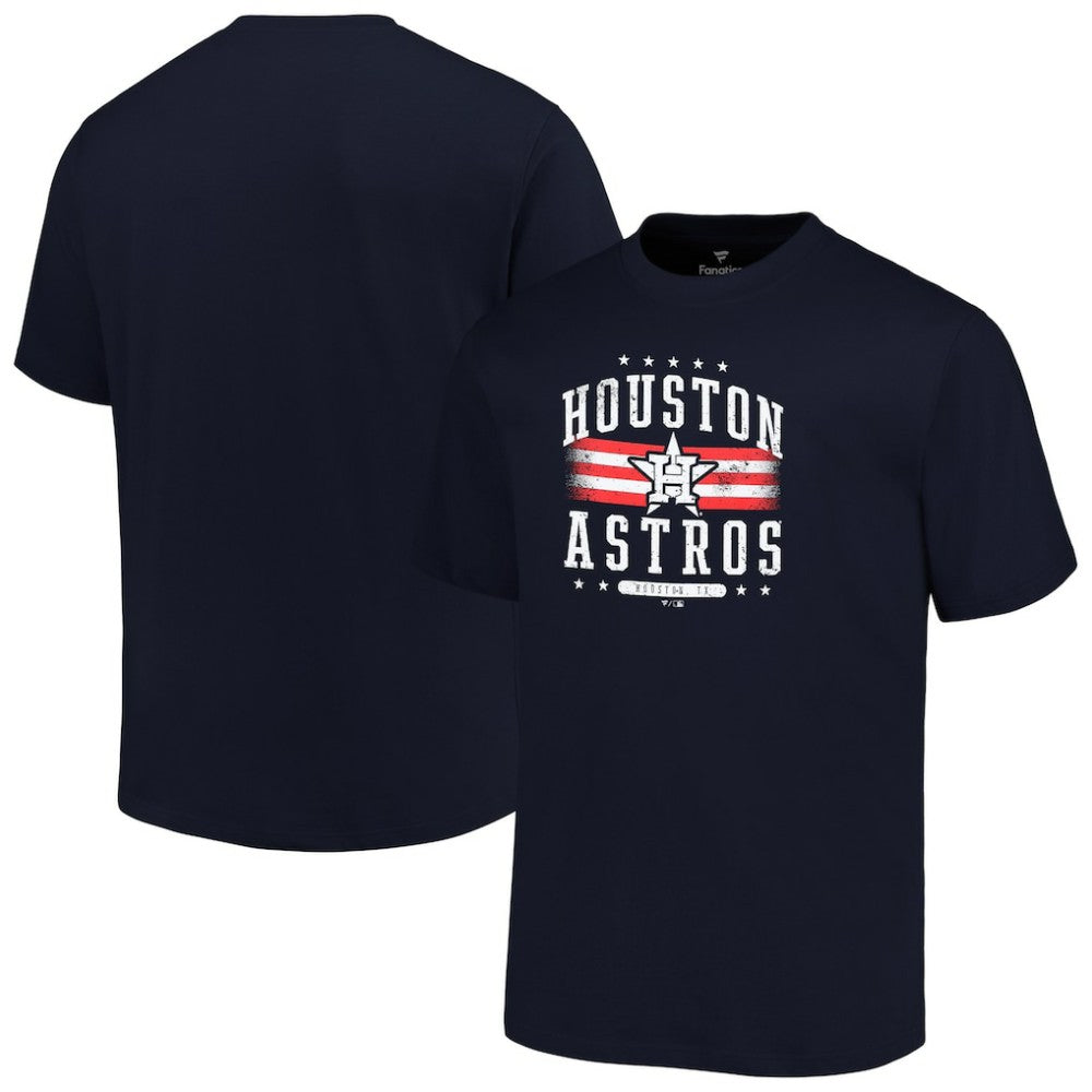 Houston Astros Profile Big & Tall Americana T-Shirt - Navy