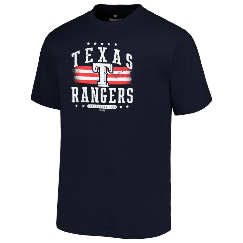 Texas Rangers Profile Big & Tall Americana T-Shirt - Navy