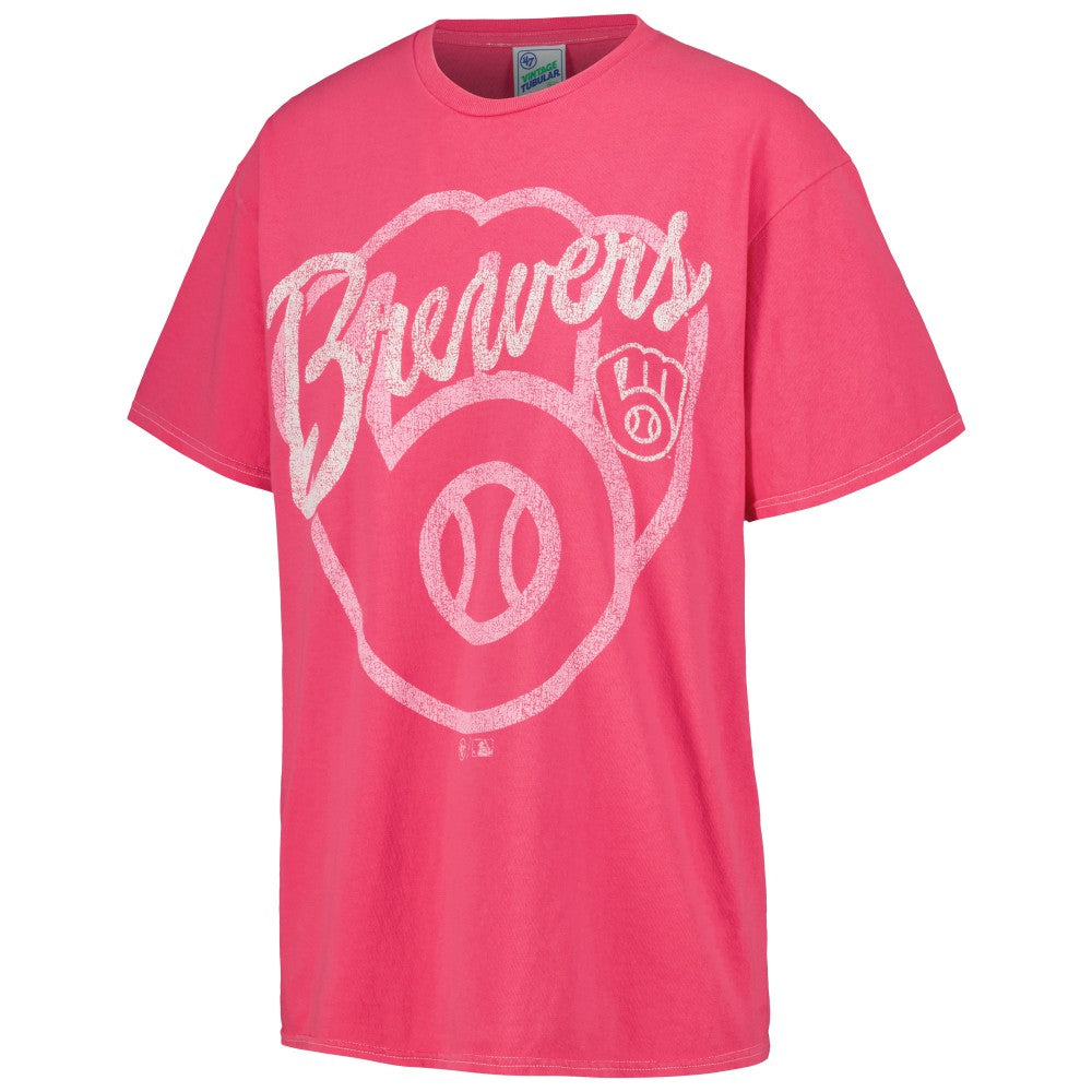Milwaukee Brewers Women's Dopamine Tradition T-Shirt - Pink | 47 brand