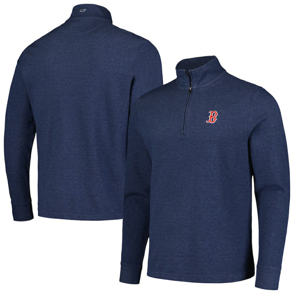 Boston Red Sox Vineyard Vines Saltwater Quarter-Zip Jacket - Navy