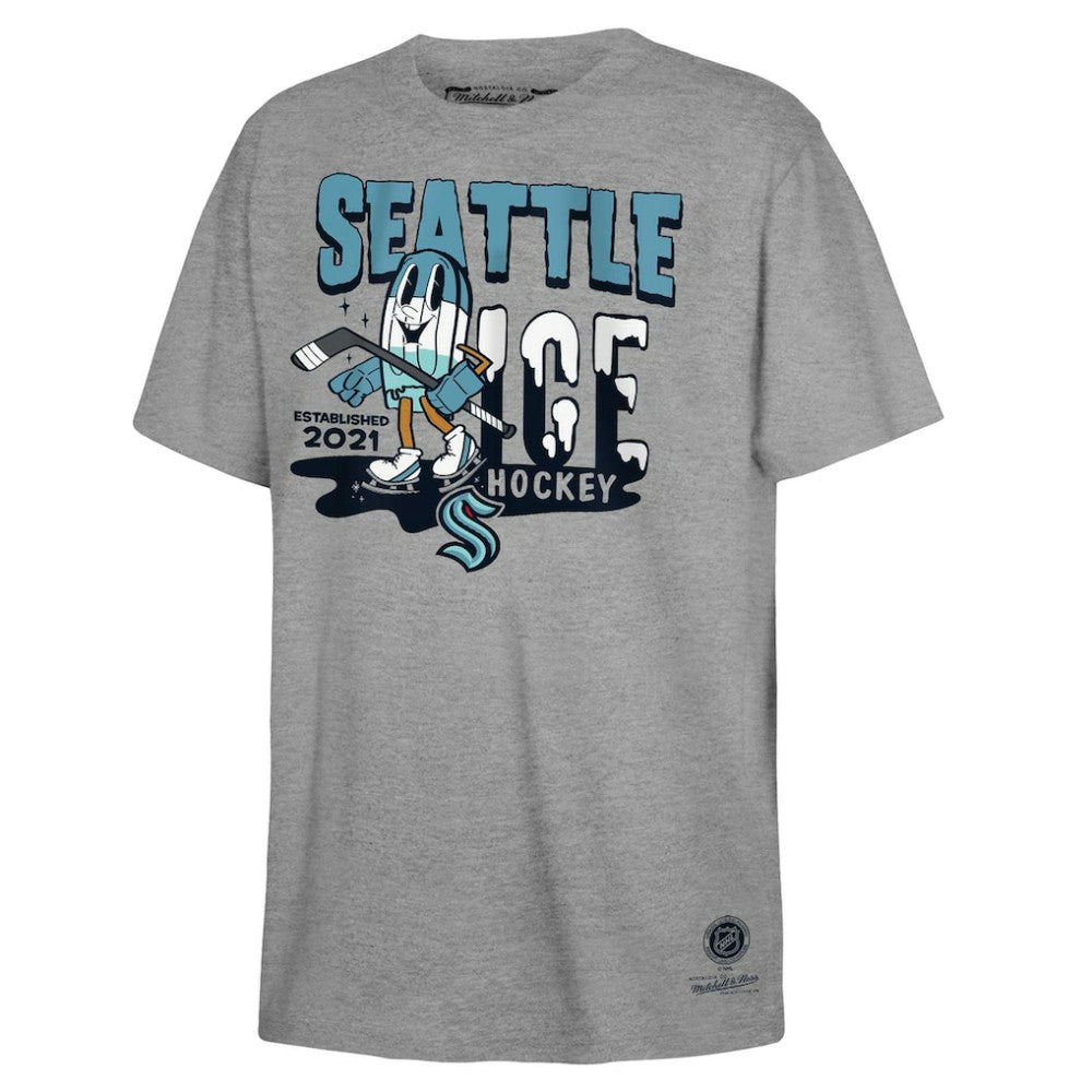 Seattle Kraken Mitchell & Ness Youth Ice Hockey T-Shirt