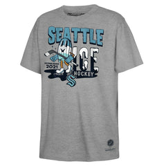 Seattle Kraken Mitchell & Ness Youth Ice Hockey T-Shirt