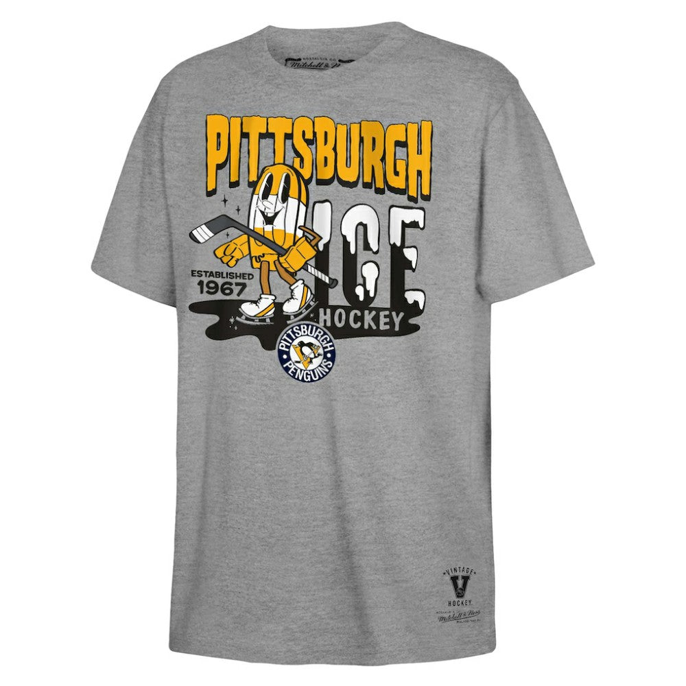 Pittsburgh Penguins Mitchell & Ness Youth Ice Hockey T-Shirt