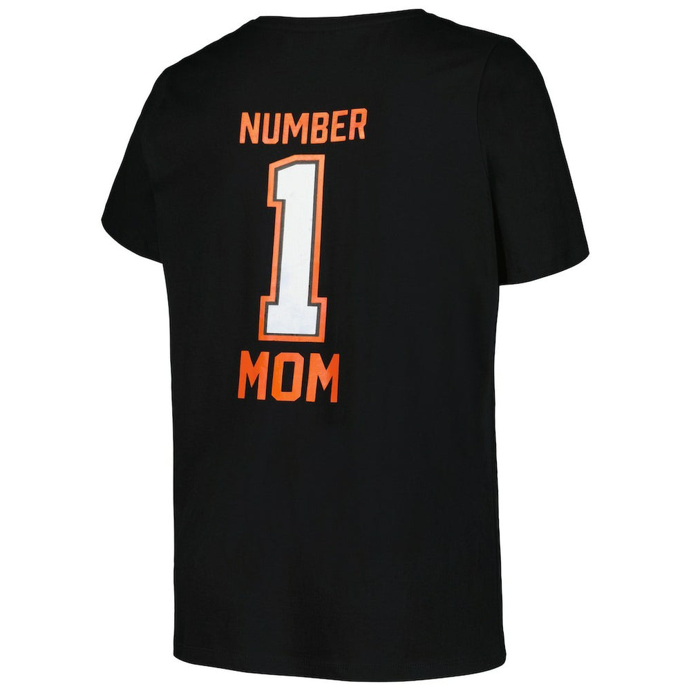 NFL Cincinnati Bengals Women's Plus Size Mother's Day #1 Mom V-Neck T-Shirt