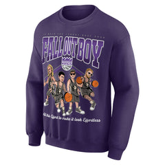 Fall Out Boy x Sacramento Kings Unisex So Much For (2our) Dust Pullover Sweatshirt - Purple for sale
