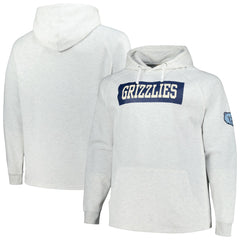 Memphis Grizzlies Big & Tall Raglan Tri-Blend Pullover Hoodie - Ash | Fanatics online