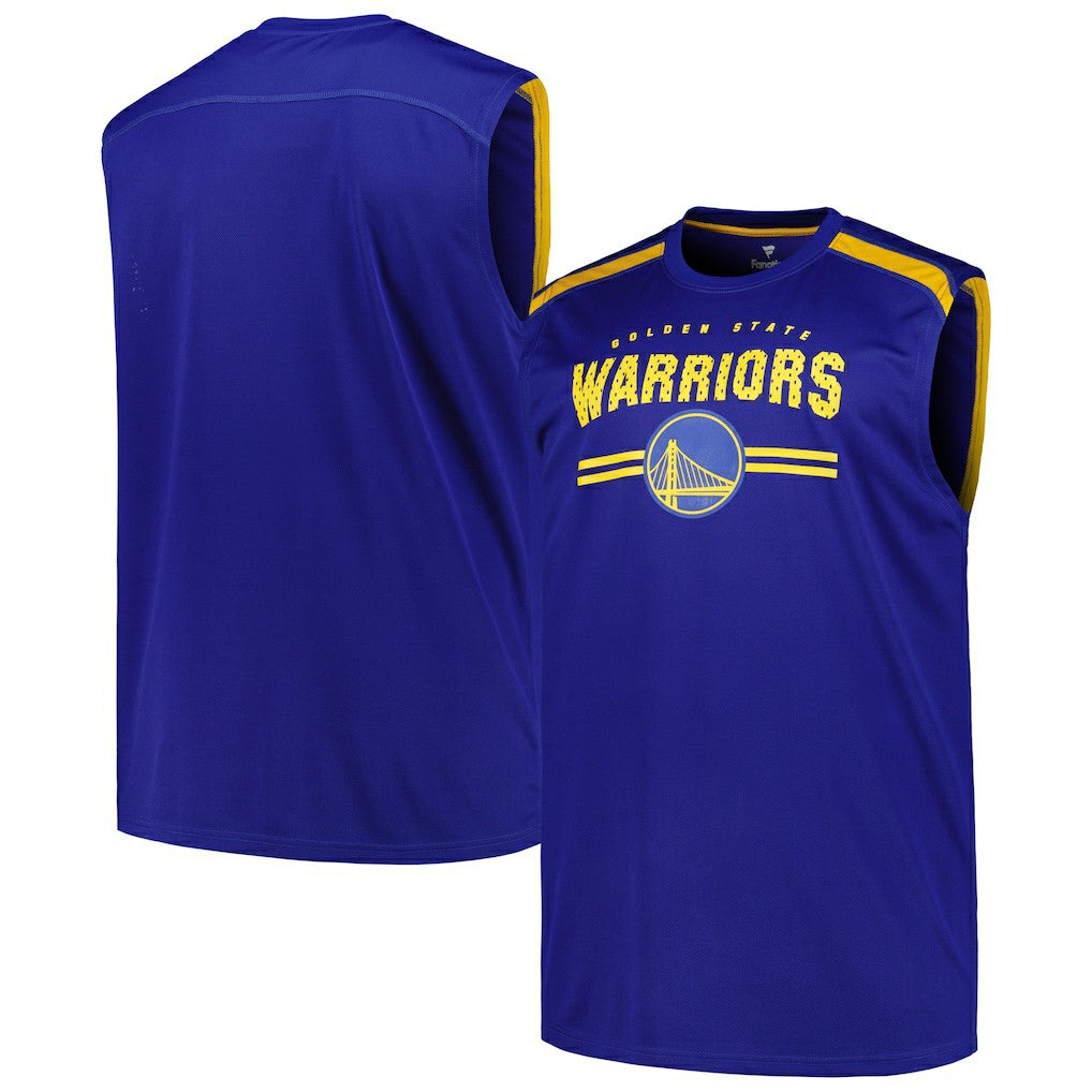 Golden State Warriors Big & Tall Birdseye Muscle Tank Top sale - Royal | Fanatics for sale