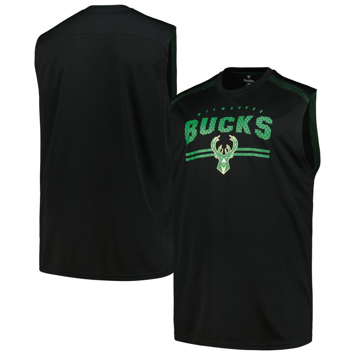 Milwaukee Bucks Big & Tall Birdseye Muscle Tank Top - Black | Fanatics shop