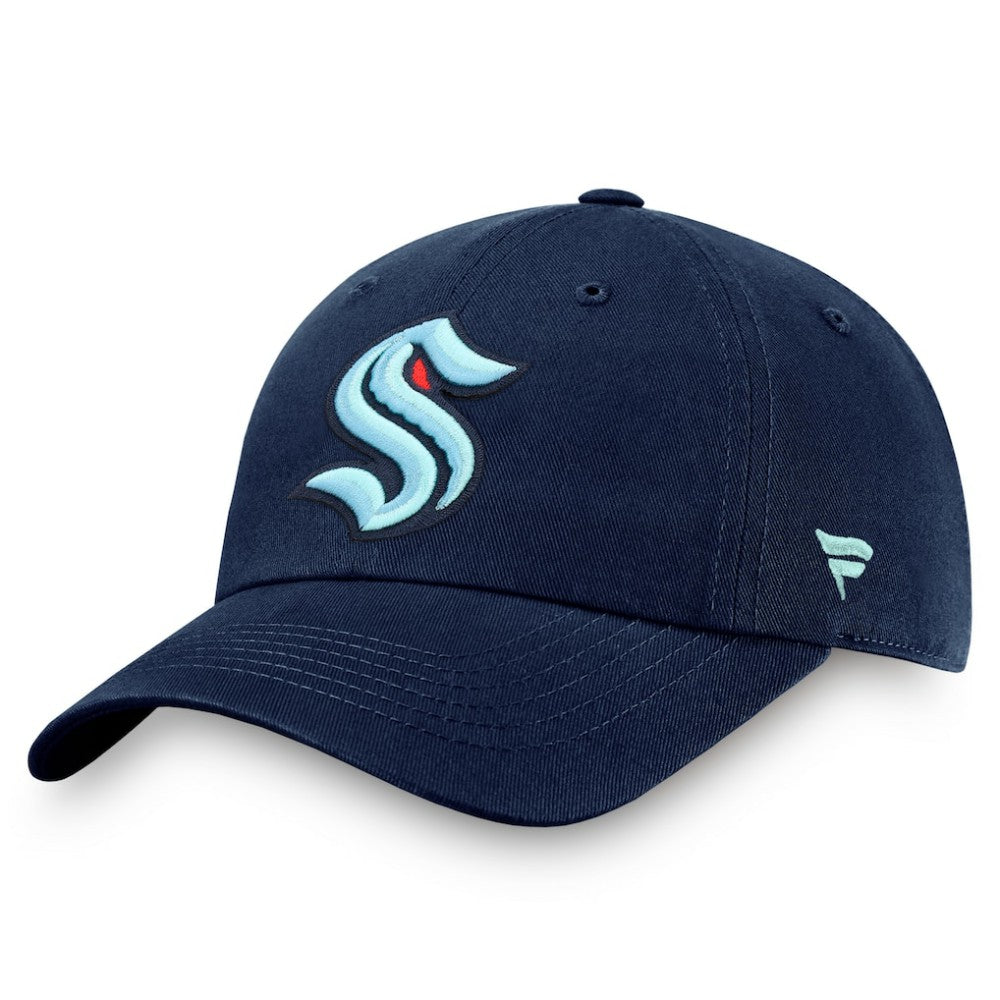 Seattle Kraken Fanatics Core Primary Logo Adjustable Hat