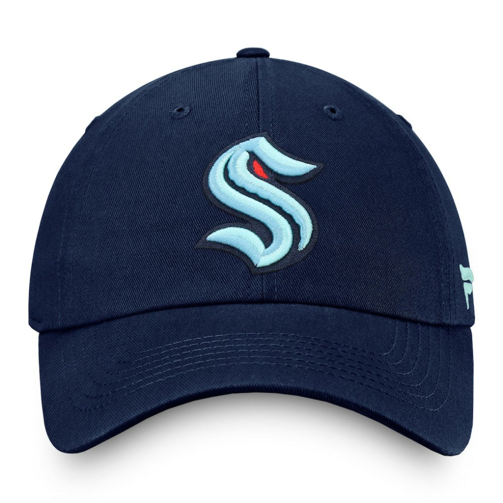 Seattle Kraken Fanatics Core Primary Logo Adjustable Hat