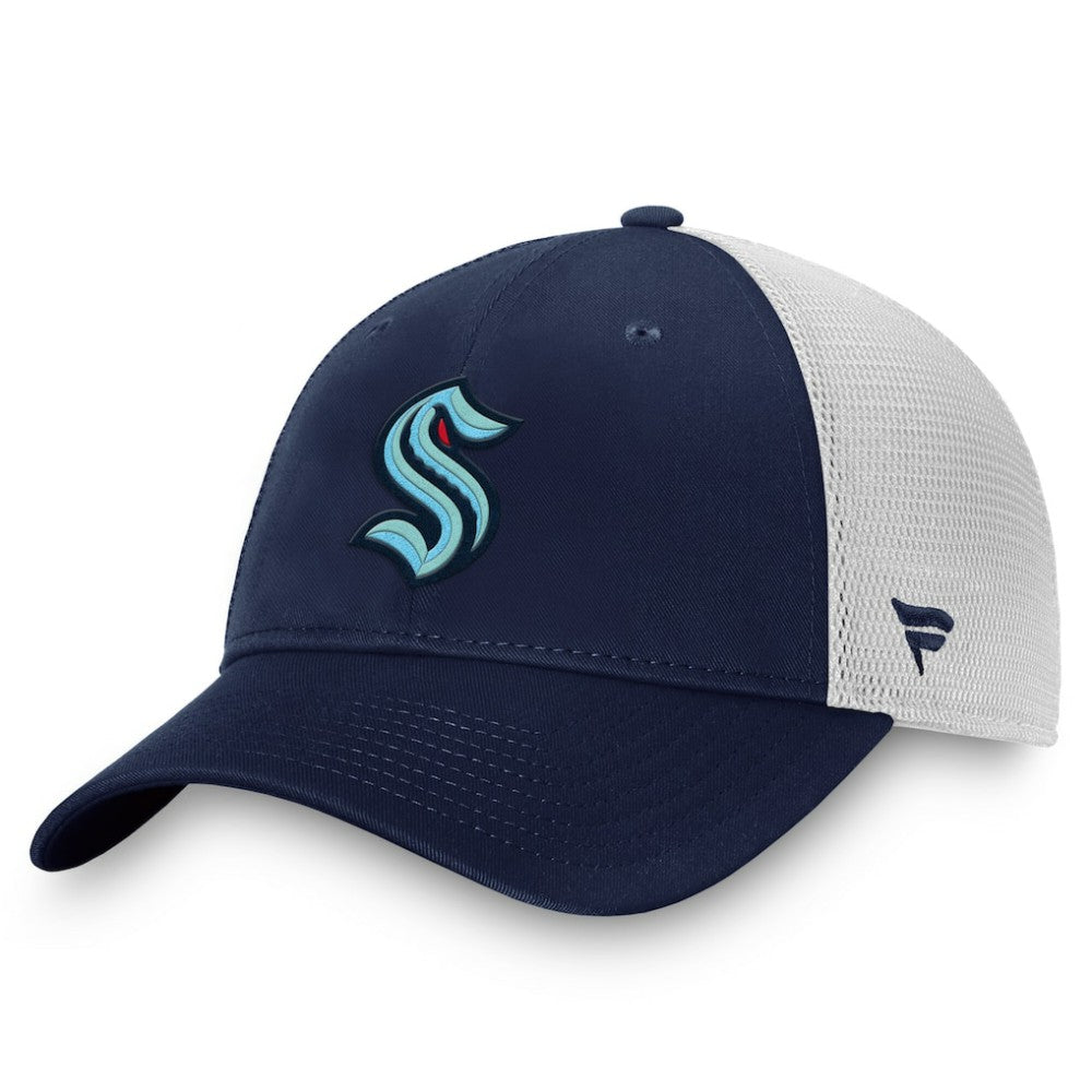 Seattle Kraken Fanatics Core Primary Logo Trucker Adjustable Hat