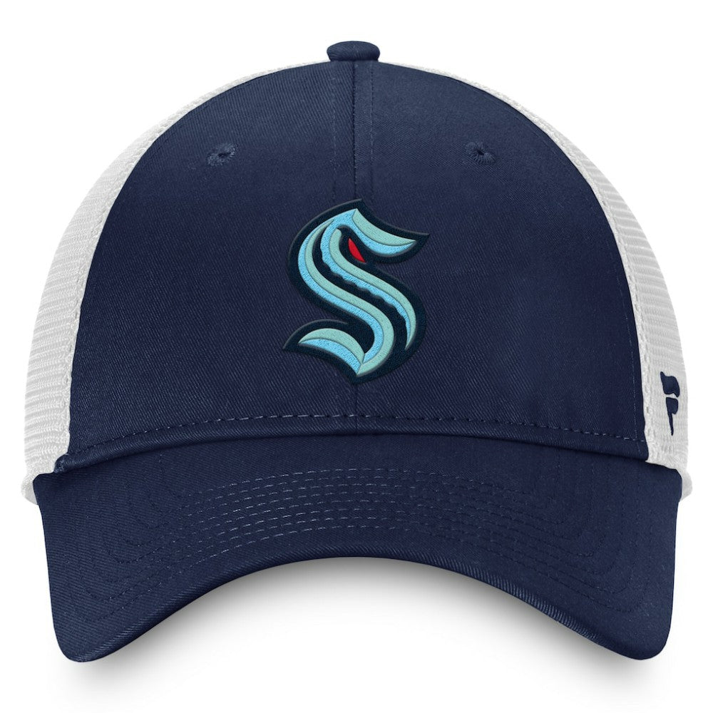 Seattle Kraken Fanatics Core Primary Logo Trucker Adjustable Hat