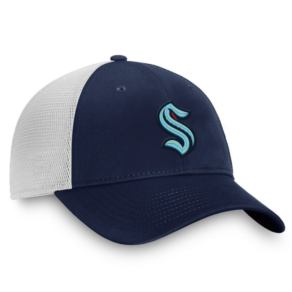 Seattle Kraken Fanatics Core Primary Logo Trucker Adjustable Hat