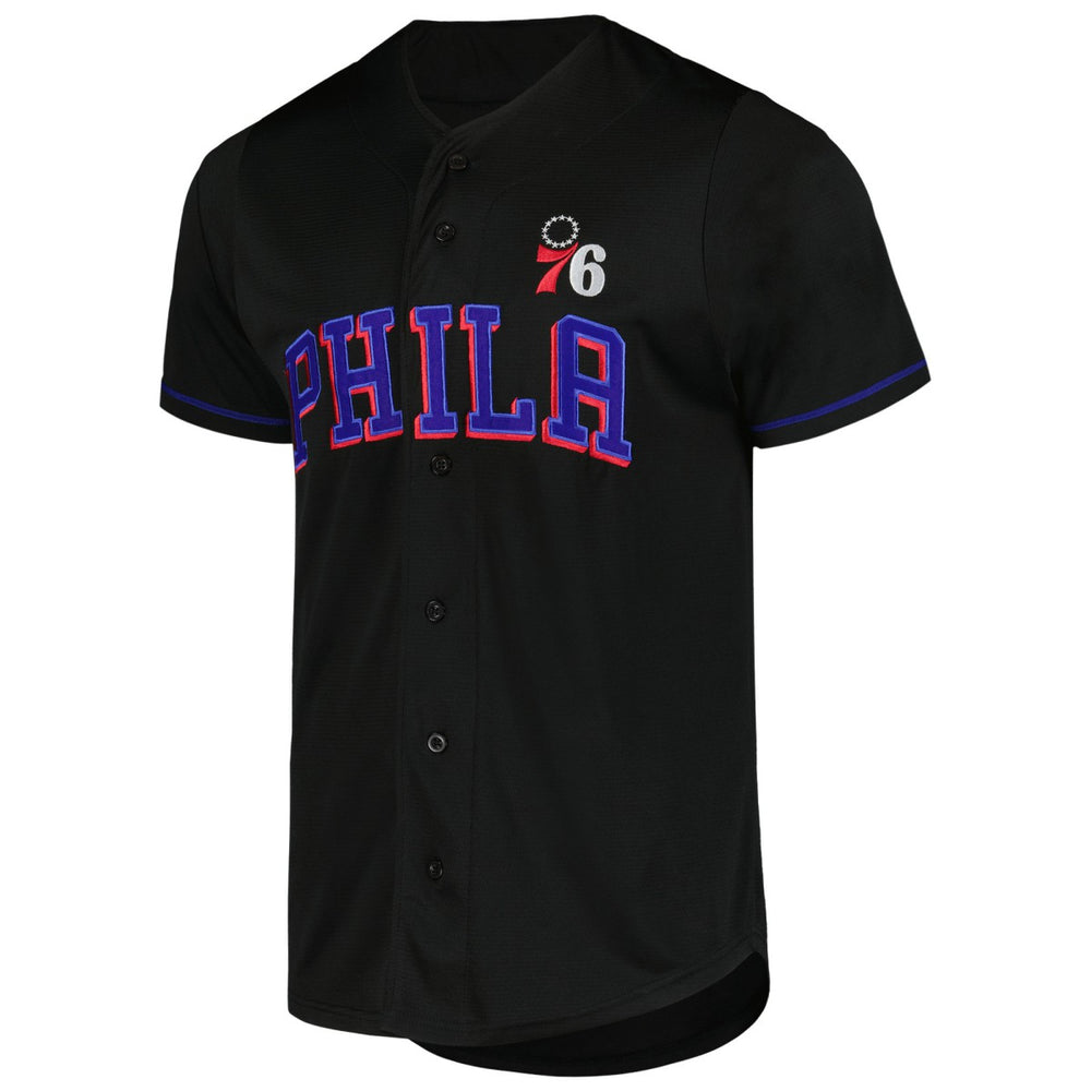 Philadelphia 76ers Pop Baseball Jersey - Black | Fanatics on sale