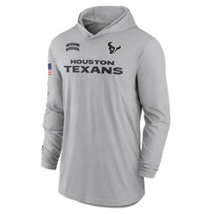 NFL Houston Texans 2024 Salute to Service Lightweight Dri-FIT Long Sleeve Hoodie T-Shirt