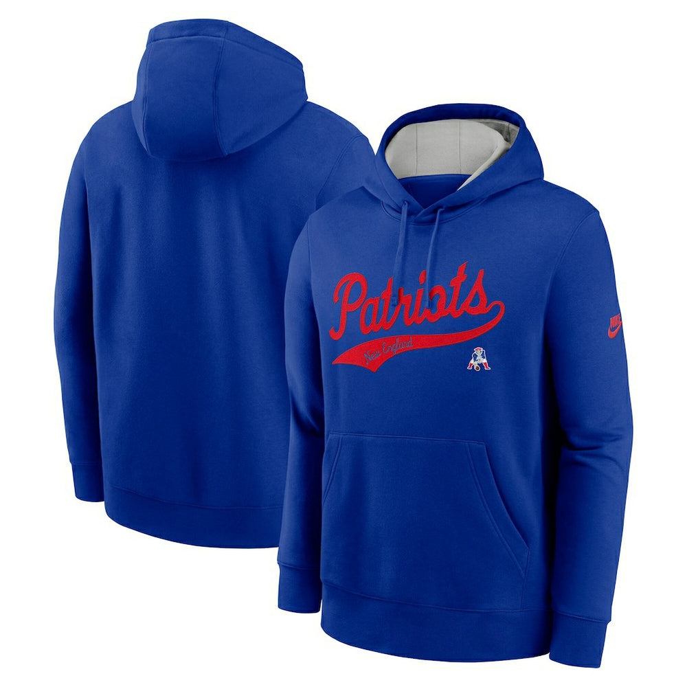NFL New England Patriots Rewind Club Logo Pullover Hoodie