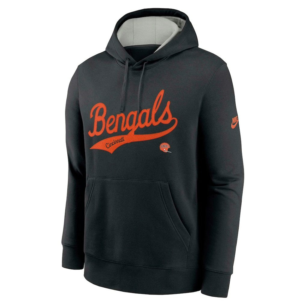NFL Cincinnati Bengals Rewind Club Logo Pullover Hoodie
