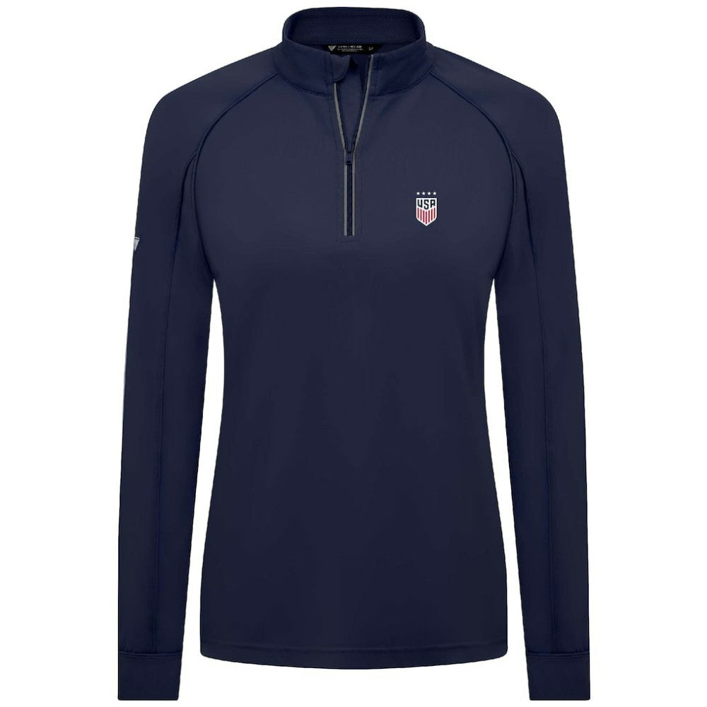 USWNT Levelwear Women's Kinetic Insignia Quarter-Zip Pullover / Soccer Outlet