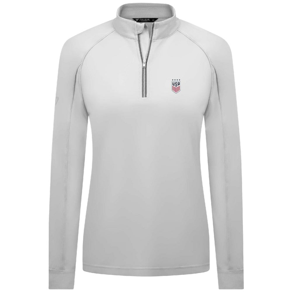 USWNT Levelwear Women's Kinetic Insignia Quarter-Zip Pullover / Soccer Outlet