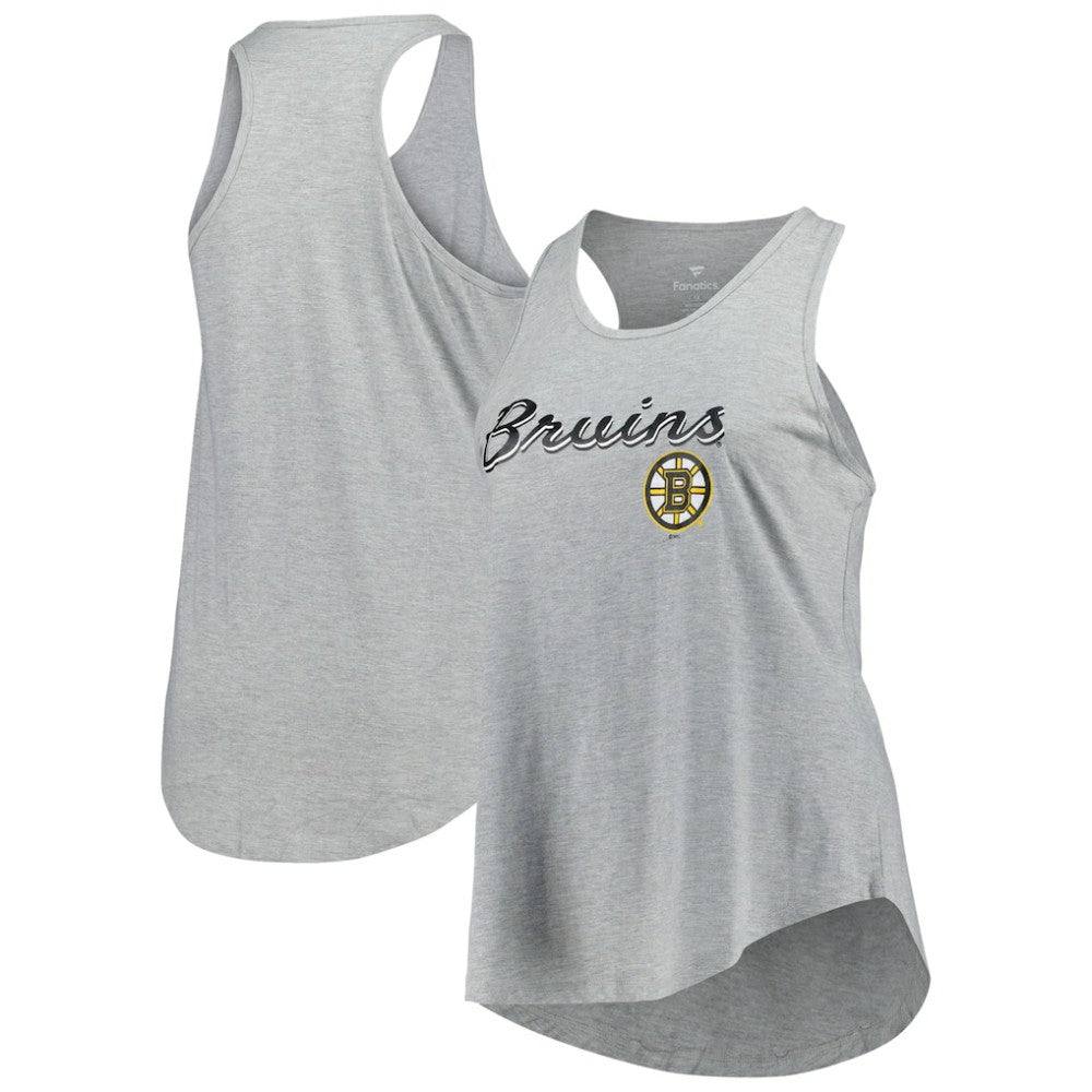 Boston Bruins Fanatics Women's Plus Size Racerback Tank Top