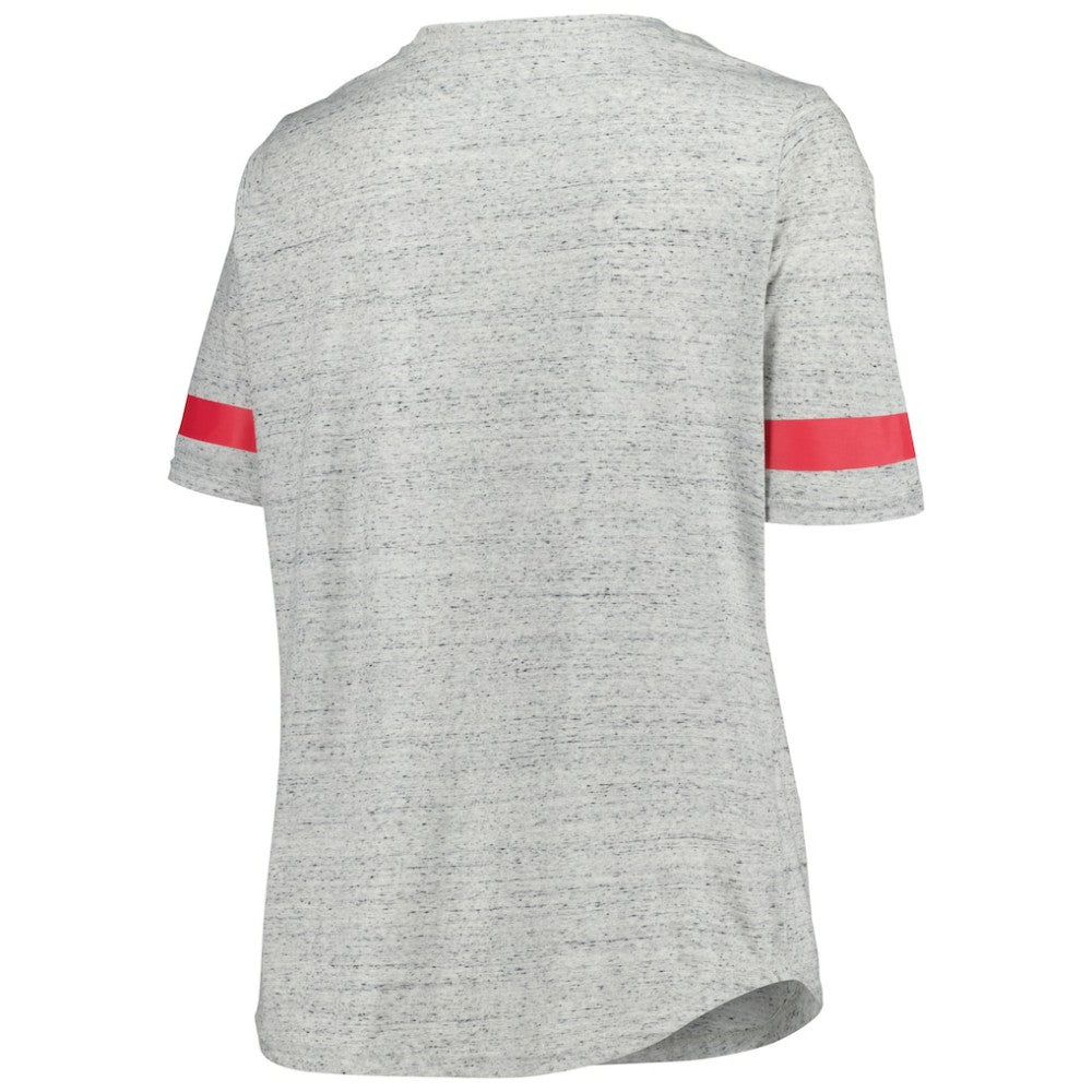 New Jersey Devils Fanatics Women's Plus Size Lace-Up T-Shirt