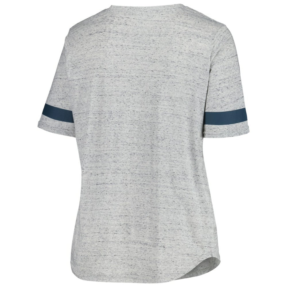 Seattle Kraken Fanatics Women's Plus Size Lace-Up T-Shirt