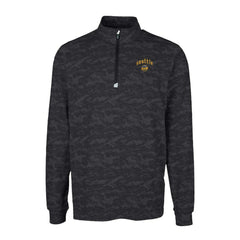 Seattle Mariners Cutter & Buck City Connect Big & Tall Traverse Camo Print Stretch Quarter-Zip Pullover Top - Black