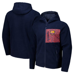 Barcelona Sherpa Full-Zip Hoodie Jacket / Soccer Outlet
