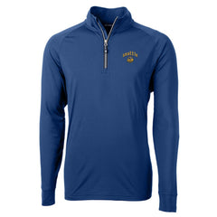 Seattle Mariners Cutter & Buck City Connect Adapt Eco Knit Stretch Recycled Quarter-Zip Pullover Top - Blue