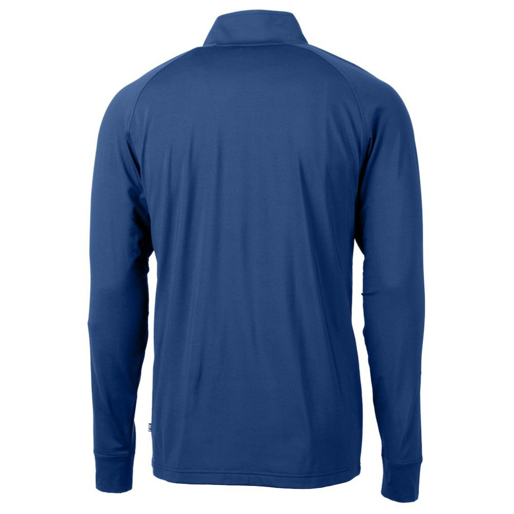 Seattle Mariners Cutter & Buck City Connect Adapt Eco Knit Stretch Recycled Quarter-Zip Pullover Top - Blue