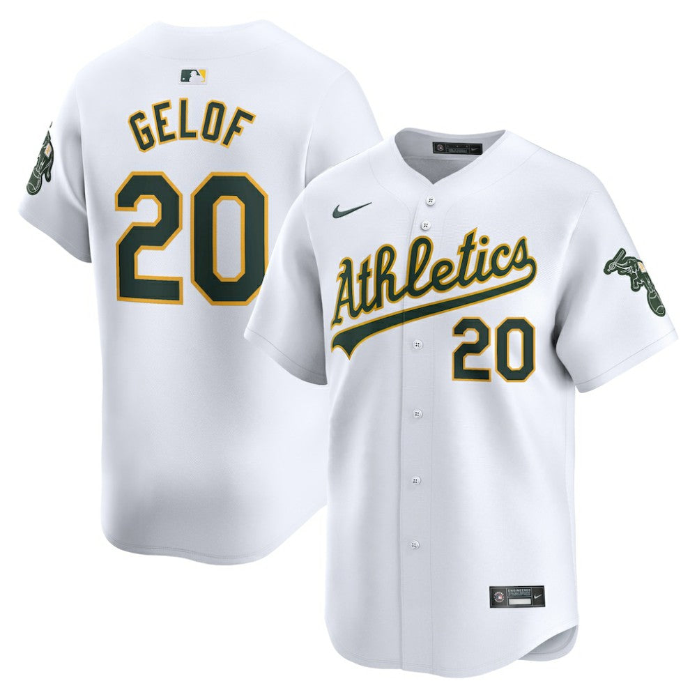 Zack Gelof Athletics Home Limited Player Jersey - White | Nike