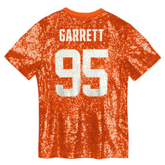 NFL Cleveland Browns Myles Garrett  Girls Youth Sequin V-Neck Fashion Jersey