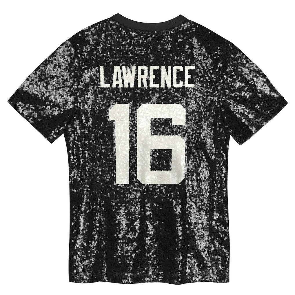NFL Jacksonville Jaguars Trevor Lawrence  Girls Youth Sequin V-Neck Fashion Jersey