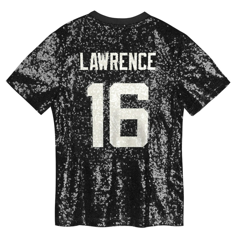 NFL Jacksonville Jaguars Trevor Lawrence  Girls Youth Sequin V-Neck Fashion Jersey