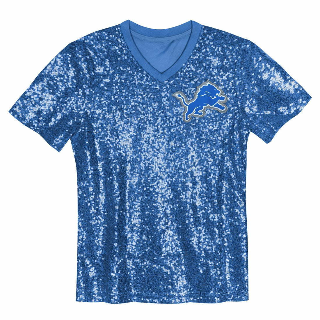 NFL Detroit Lions Aidan Hutchinson  Girls Youth Sequin V-Neck Fashion Jersey