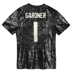 NFL New York Jets Sauce Gardner  Girls Youth Sequin V-Neck Fashion Jersey
