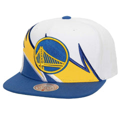 Golden State Warriors Waverunner Snapback Hat sale - White/Royal | Mitchell & Ness on sale